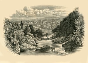 Říční scéna v Pont-Y-Cyffing, c1890. od Unbekannt