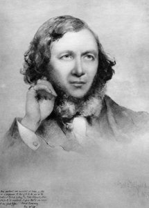 Robert Browning , britský básník, 1859 od Unbekannt
