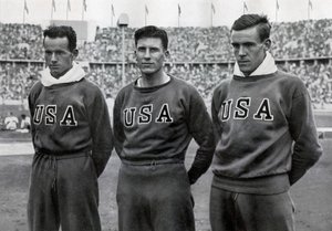 Robert Clark, Glenn Morris, John Parker, američtí desetibojaři, olympijské hry v Berlíně, 1936 od Unbekannt