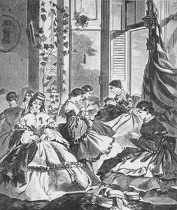 Role žen ve válce, 1861, 1938 od Unbekannt