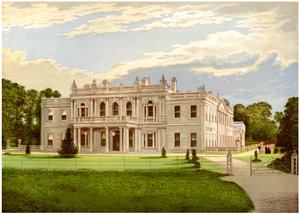 Rolleston Hall, Staffordshire, domov Baroneta Mosleyho, c1880 od Unbekannt