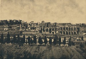 Roma - Velké pozůstatky spodní stavby paláce Septimia Severa, 1910. od Unbekannt