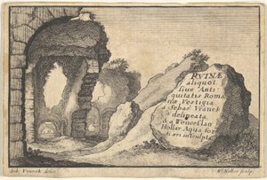 Roman Ruins, druhá verze titulního listu, ca. 1650. od Unbekannt