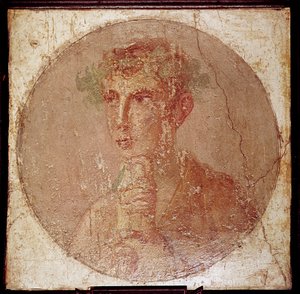 Římský portrét mladého muže, Pompeje, Itálie od Unbekannt