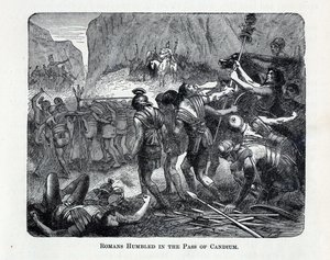 Římané pokořeni v průsmyku Caudium, 1882 od Unbekannt