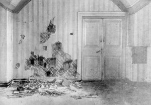 Místnost, kde byl popraven car Nicholas II a jeho rodina, Jekatěrinburg, Rusko, 17. července 1918 od Unbekannt