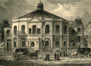 Rowland Hills Chapel v roce 1814, c1878. od Unbekannt
