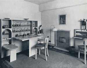 Rowley Gallery of Decorative Art Ltd - otevřená jídelna-obývací pokoj, 1939 od Unbekannt