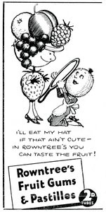 Ovocné gumy a pastilky Rowntrees, 1938 od Unbekannt