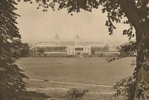 Royal Naval College v Greenwichi, kdysi nemocnice pro postižené námořníky, c1935. od Unbekannt
