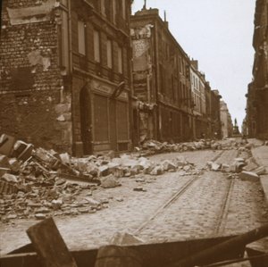 Rue Ceres, Reims, severní Francie, c1914-c1918. od Unbekannt