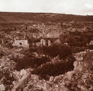 Ruiny, Anizy-le-Château, severní Francie, c1914-c1918 od Unbekannt