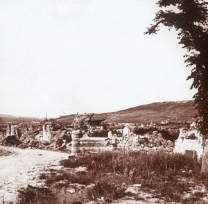 Ruiny, Chauny, severní Francie, c1914-c1918 od Unbekannt