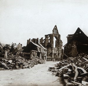 Ruiny, Craonne, severní Francie, c1914-c1918 od Unbekannt
