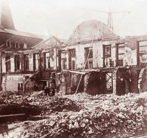 Ruiny, Louvain, Belgie, c1914-c1918 od Unbekannt