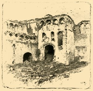 Ruiny biskupského paláce, 1898. od Unbekannt