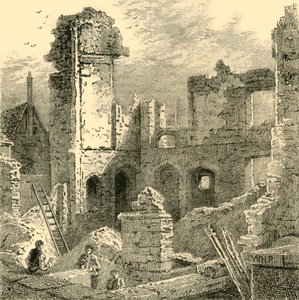 Ruiny kláštera St. Clare, c1872. od Unbekannt