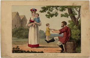 Ruská rolnická rodina, 1810s od Unbekannt