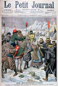 Ruská zdravotní sestra zajatá Mandžuy a předána Japoncům, Mandžusko, 1904 od Unbekannt