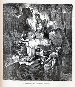 Obětování pohanským božstvům, 1882 od Unbekannt
