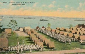 Sailors in Camp, US Naval Station, Guantanamo Bay, c1911 od Unbekannt