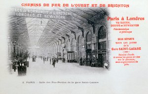 Nádraží St. Lazare, Paříž, c1900 od Unbekannt