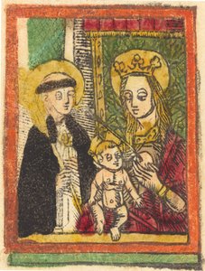 Svatý Bernard s Madonou a dítětem, 14801500. od Unbekannt