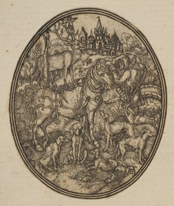 Saint Eustace zmenšený reverzní opis v oval.n.d. od Unbekannt