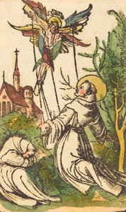 Svatý František přijímá stigmata, 15001510. od Unbekannt