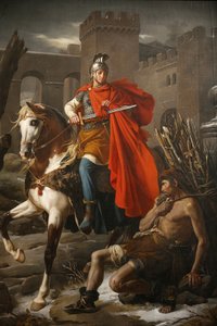 Obraz katedrály Saint Gatien (Saint-Gatien): Svatý Martin sdílí svůj kabát, Tours, Francie od Unbekannt
