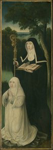 Svatá Gertruda z Nivelles a augustiniánská kanonie, 152550. od Unbekannt