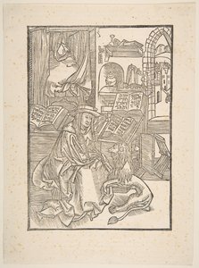 Saint Jerome Extracting a Thorn from the Lions Foot, Lyons, 1508 copy.n.d. od Unbekannt