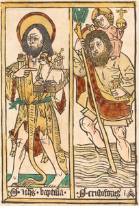 Svatý Jan Křtitel a svatý Kryštof, 14701480. od Unbekannt