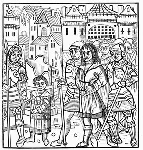 Saint Louis a jeho bratři byli zajati během sedmé křížové výpravy, 1250 1522 od Unbekannt
