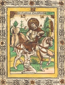 Svatý Martin a žebrák, c. 1490. od Unbekannt