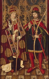 Svatí Fabián a Šebestián, 1475-1499 od Unbekannt