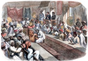 Prodej cenných vládních dárků a drahokamů Lucknow v Kalkatě, 1860 od Unbekannt