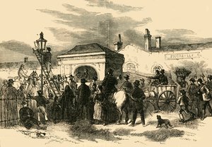 Prodej Hyde Park Turnpike, c1876. od Unbekannt