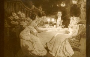 Salon 1910. Ludovic Alleaume Po večeři, 1910. od Unbekannt