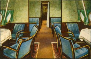 Saloon na palubě létajícího člunu Dornier Do X, 20. léta, 1932. od Unbekannt