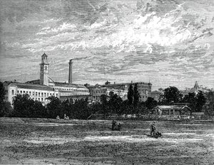 Saltaire Works, c1880 od Unbekannt