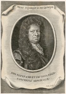 Samuel Pepys, anglický úředník pro akty námořní rady a deník, 1666. od Unbekannt