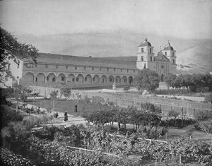 Santa Barbara Mission, Kalifornie, c1897. od Unbekannt
