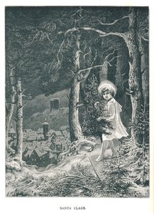 Santa Claus. Ilustrace z časopisu Strand leden-červen 1891 od Unbekannt