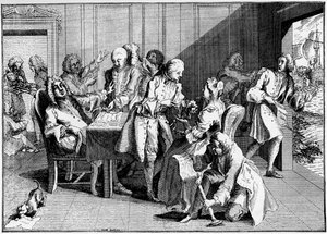 Satira na Walpole, 1738, 1910 od Unbekannt