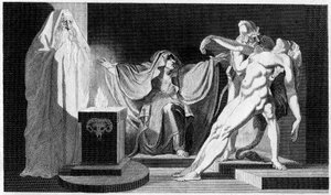 Saul a čarodějnice z Endoru, 1792 od Unbekannt