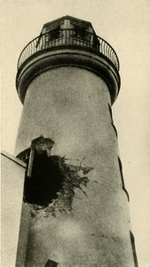 Maják Scarborough zasažen německou bombou, první světová válka, prosinec 1914, c1920. od Unbekannt