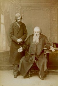 Scéna z hry Alexandra Ostrovského It a Family Affair, Maly Theatre, Moskva, Rusko, 1892 od Unbekannt