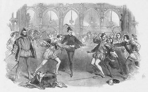 Scéna ze Spohrs Faust, v Královské italské opeře, 1852. od Unbekannt