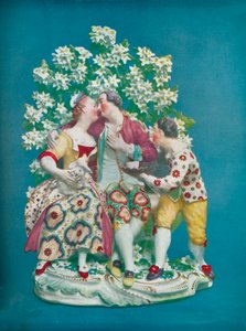 Scéna z italské komedie, c1770 od Unbekannt